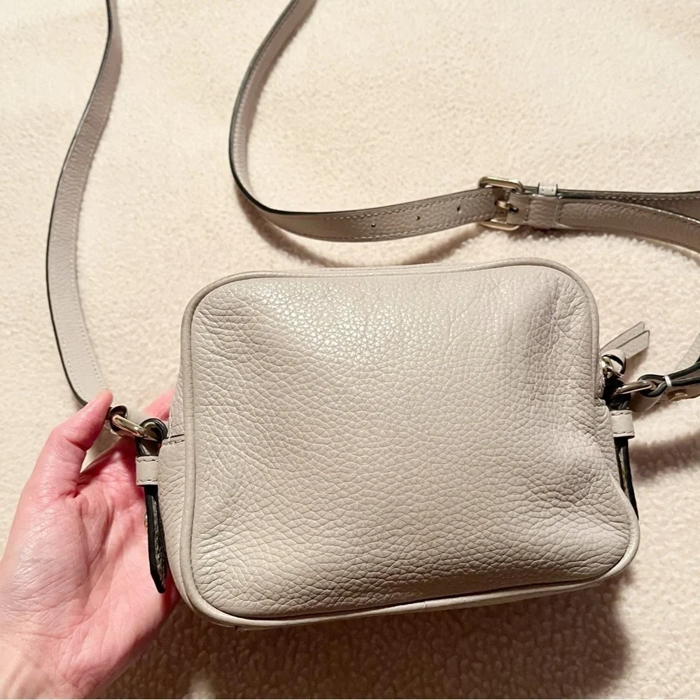 Kate Spade Pebbled Leather Pyper Mulberry Street Double Zip Crossbody Bag Purse